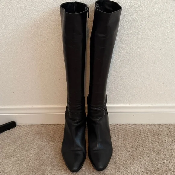 Cole Haan Black Heeled Boots - Picture 4 of 10